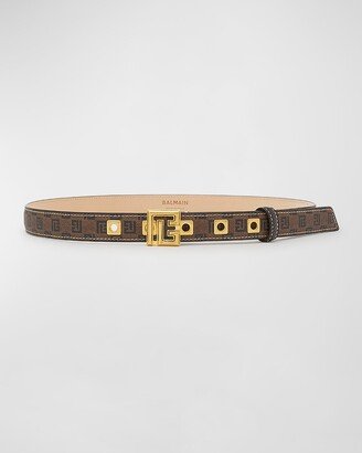 PB-Monogram Skinny Belt