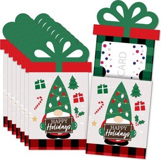 Big Dot Of Happiness Red and Green Holiday Gnomes Christmas Money & Nifty Gifty Card Holders - 8 Ct