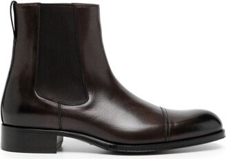 leather ChelseEdgar leather Chelsea bootsa boots