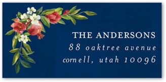 Christmas Address Labels: Fruitful Corners Address Label, Blue, Address Label, Matte