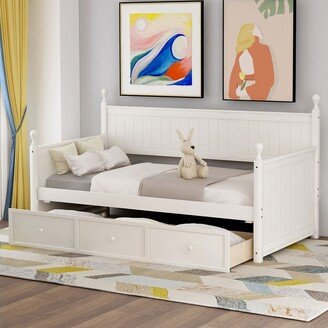 Wood Daybed with Three Drawers ,Twin Size Daybed-AA