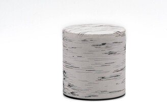 Japanese Chazutsu - 江東堂 Kotodo White Birch Washi Wrapped Metal Tea Canister 100G