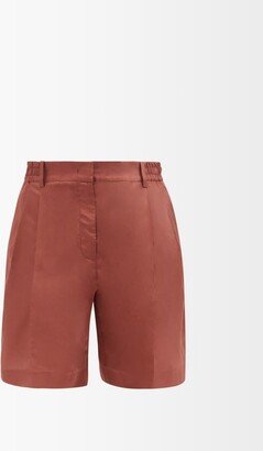 Silk-taffeta Bermuda Shorts