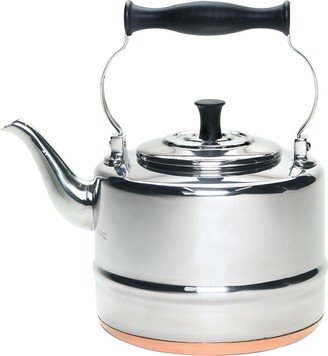 Stainless Steel and Copper-Base 2-Qt. Gooseneck Tea Kettle