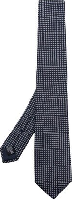 Micro-Dot Print Silk Tie