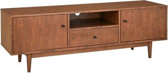 Lawrence Mid-Century Modern TV Stand for TVs up to 80 Walnut - Lifestorey