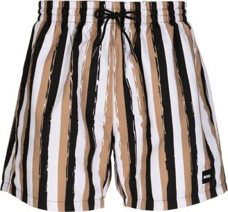 Fyn striped swim shorts