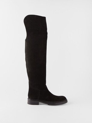 Rider Suede Over-the-knee Boots