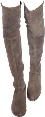 Women's Loden Green Suede Lowland Over The Knee Boot