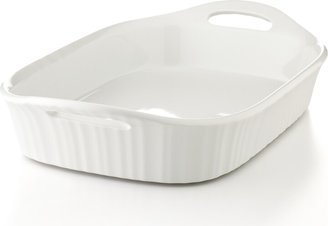 French White 3 Qt. Rectangular Baker