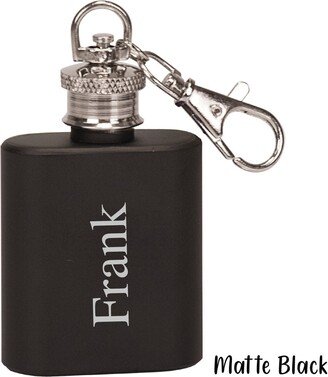 Personalized Name Stainless Steel Mini Flask, Engraved Metal Cool Flask