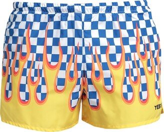 YES I AM Swim Trunks Blue-AA