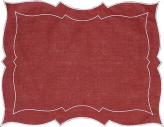 LA GALLINA MATTA Placemat And Runner Brick Red