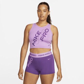 Women's Pro Dri-FIT Crop Tank Top in Purple