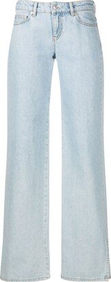 Low-Rise Wide-Leg Jeans-AG