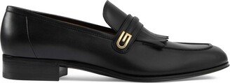 mirrored G fringed loafers