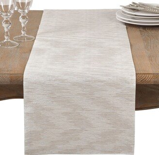 Saro Lifestyle Metallic Woven Glam Table Runner