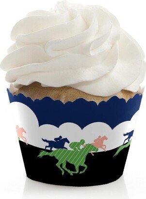 Big Dot of Happiness Kentucky Horse Derby - Horse Race Party Decorations - Party Cupcake Wrappers - Set of 12