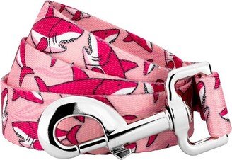 Country Brook Petz Pink Sharks Dog Leash (4 Foot, 1 Inch Wide)