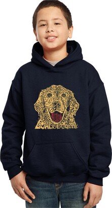 Big Boy's Word Art Hooded Sweatshirt - Dog