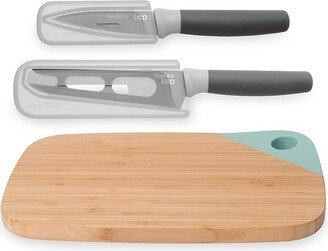 Leo 3-Piece Cutting Board and Knife Set