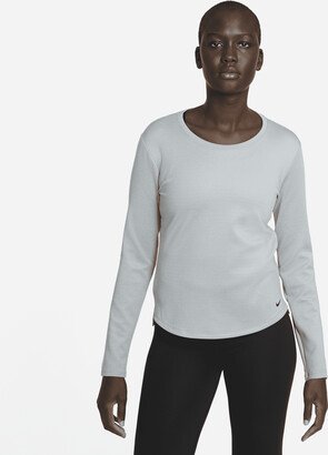 Women's Therma-FIT One Long-Sleeve Top in Grey