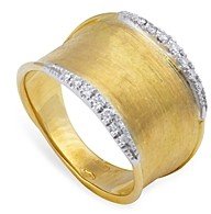 18K Yellow Gold Lunaria Diamond Ring