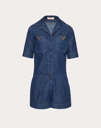 CHAMBRAY DENIM JUMPSUIT