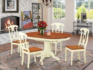 9-piece Counter-height Dining Room Pub Set - Square Table & 8 Counter Chairs - Cappuccino Finish-AB