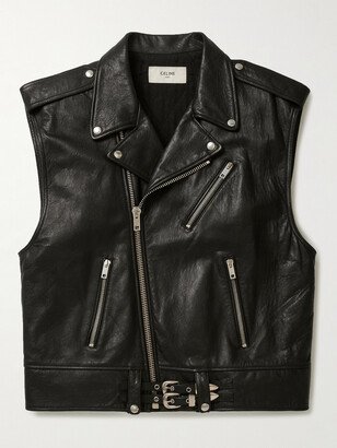 Oversized Leather Gilet