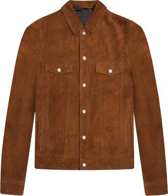 OTHER UK Suede - Trucker Jacket - Cigar Suede