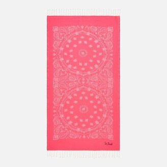 Soft Jacquard Fouta Towel With Bandanna Print