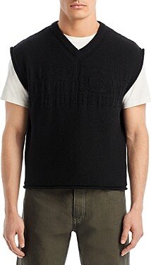 Wool Blend V Neck Sweater Vest