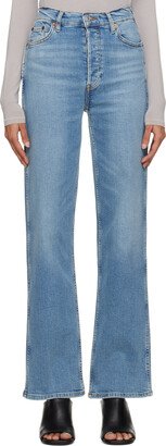 Blue 90's High-Rise Loose Jeans