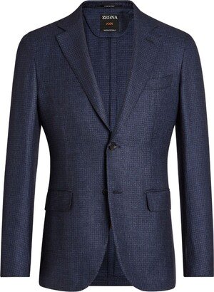 Single-Breasted Cashmere-Silk Jacket