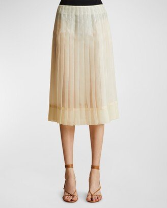 Tudi Pleated Midi Skirt