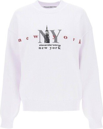 Ny Empire State Logo Cotton Sweater