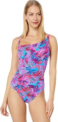 Blaine One-Piece (Ruby Red Wild Times) Women's Swimsuits One Piece