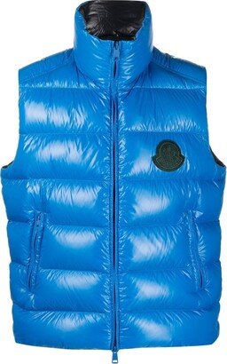 Logo-Patch Padded Gilet-AT