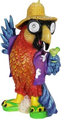 15 Resin Solar Parrot Statue