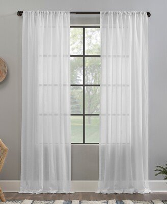 Crushed Texture 52 x 63 Anti-Dust Sheer Curtain Panel