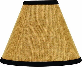Home Collection by Raghu Burlap Stripe Black & Wheat Lampshade