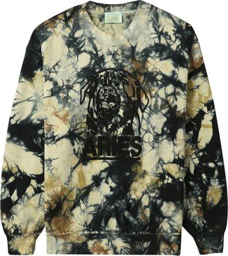 Abstract-Print Cotton Sweatshirt