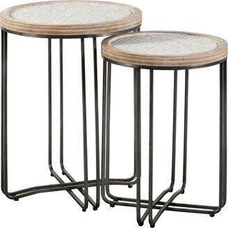 Stylecraft Home Collection Ryder 2pc Side Table Set