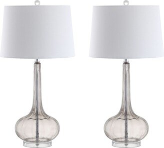 Bette Glass Teardrop Led Table Lamp - Set of 2