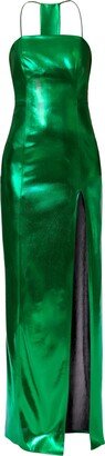 Aggi Nathalia Amazon Green Evening Maxi Dress