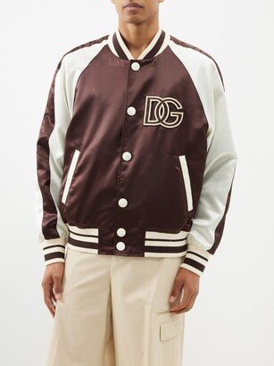 Logo-appliquéd Varsity Bomber Jacket