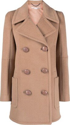 Double-Breasted Wool Coat-DA