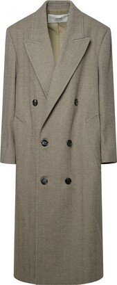 Beige Wool Coat-AA