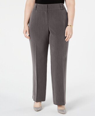 Plus & Petite Plus Size Curvy Bootcut Tummy-Control Pants, Created for Macy's